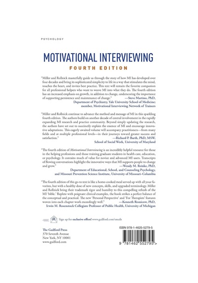 Motivational Interviewing: Helping People Change And Grow