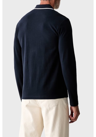 Boss % 100 Pamuk Regular Fit Düğmeli Polo Erkek Polo 50566186 404 Lacivert