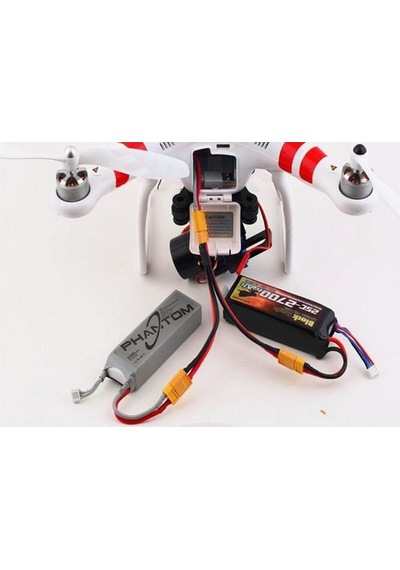 Xt60 Konnektörlü Y Tip Birleştirici Kablo 10 Cm Lipo Pil