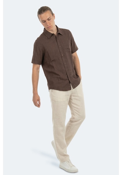 Slazenger Kırtıda Erkek Kahve Gömlek