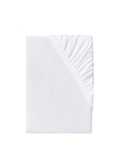 Altın Karma Çift Kişilik İnce Penye Lastikli Çarşaf 150x200 Cm 2 Adet Yastık Kılıflı Beyaz