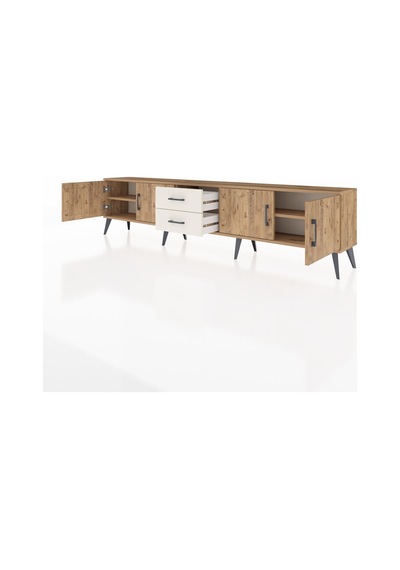 Arges Tv Ünitesi 2 Raflı 2 Çekmeceli 4 Kapaklı 220x30x51 Çam-çam/aytaşı Atlas Çam/aytası - Atlas Çam Arges Tv Ünitesi 2 Raflı 2 Çekmeceli 4 Kapaklı 220x30x51 Çam-çam/aytaşı Atlas Çam/aytası - Atlas Çam