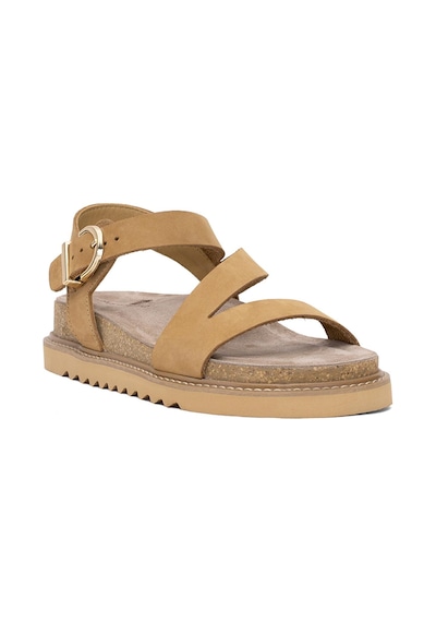 Mammamia D25ys-5240 Kadın Hakiki Deri Düz Sandalet Camel Camel