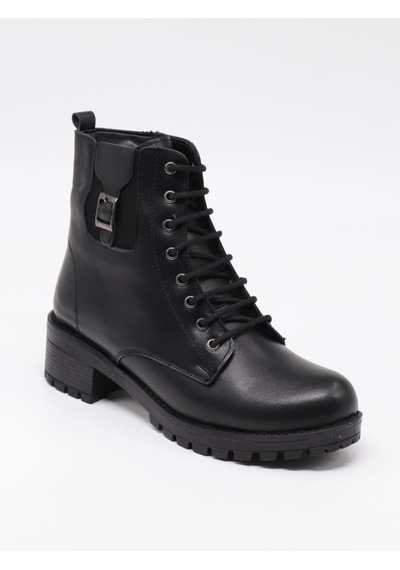 Nesilshoes Nesil Shoes Marr 851 Hakiki Deri İçi Kürklü Kadın Bot Siyah