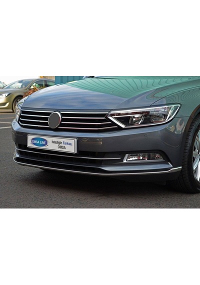 VW Passat B8 Krom Ön Tampon Çıtası 3 Parça 2015-2019 Arası