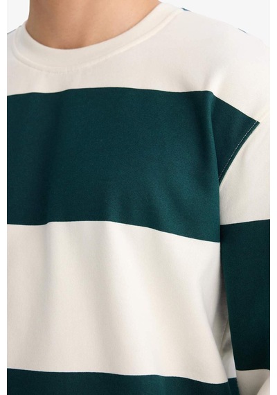 Defacto Sweatshirt F9630ax26spgn465 Yeşil-gn465