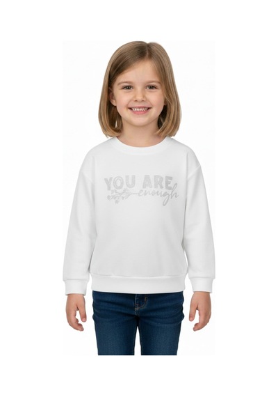 Kız Çocuk Baskılı Sweatshirt Bgl-st05266 Ekru