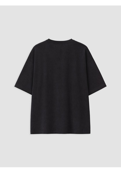 Lcw Curve Siyah Büyük Beden %100 Pamuklu Oversize Kadın Tişört