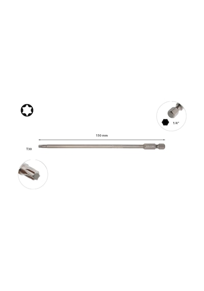 Ceta Form T30 x 150 MM Torx Uçlu Bits Uzun Cb8159