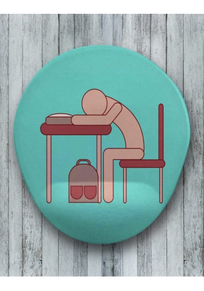 Sleepy Man Oval Bilek Destekli Mouse Pad Mousepad