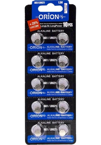 Orion Ag1 Lr621 364a 1.5v Alkalin Pil 10'lu Paket