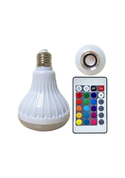 Kingboss 12 Renkli Kumandalı Bluetooth Hoparlör Akıllı Led Ampul