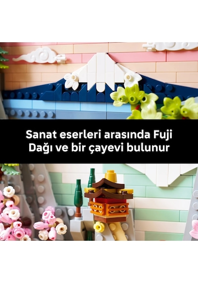 LEGO® Art Japon Kiraz Çiçeği Manzarası 31218 – Yetişkinler için Ayarlanabilir 3 Boyutlu Şelale İçeren Model Yapım Seti(1892 Parça)