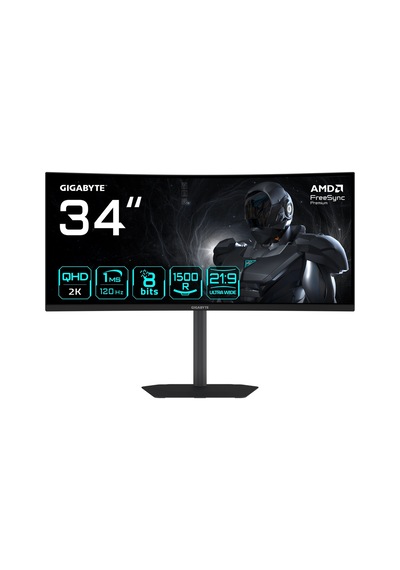 Gıgabyte Gs34wqca 34 İnc 120hz 1ms Hdmı Dp Adaptive Sync Hdr 10 Wqhd Va Curved 1500r Gaming Monitör