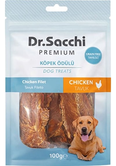 Dr.sacchi Premium Tavuk Fileto Tahılsız Köpek Ödülü 100 Gr 109-30014.01
