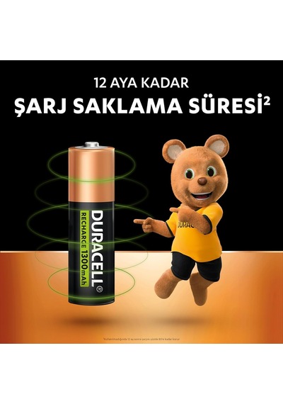 Ayrex Şarj Edilebilir Aa Kalem Pil 2'li Paket , 1300 Mah Nimh