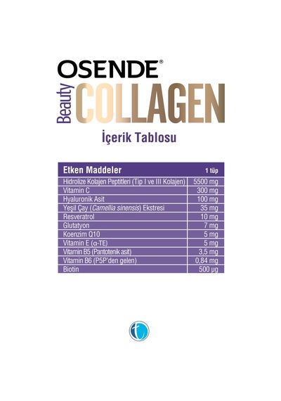 Osende Beauty Collagen 40 ML x 30 Günlük Tüp