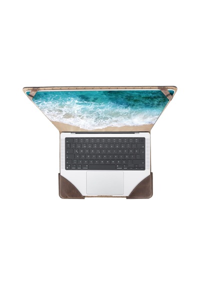 Bouletta Chester Deri 13-14 inç Apple Uyumlu MacBook Kılıfı TN03 Kahverengi