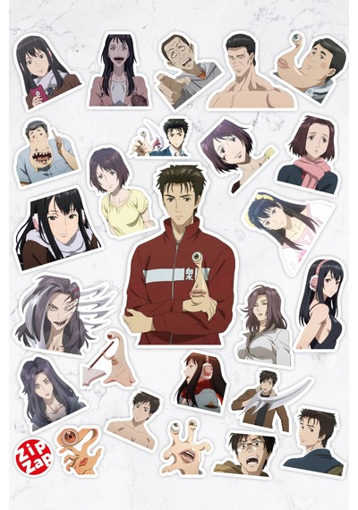 Kiseijuu Parasyte Anime Telefon Laptop Bullet Journal Yapışkanlı Folyo Sticker Paketi 25 Adet Çok Renkli