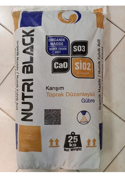 Nutri Black Granül 25 Kg Organik Madde İçerikli Karışım Toprak Düzenleyici Gübre 25 KG