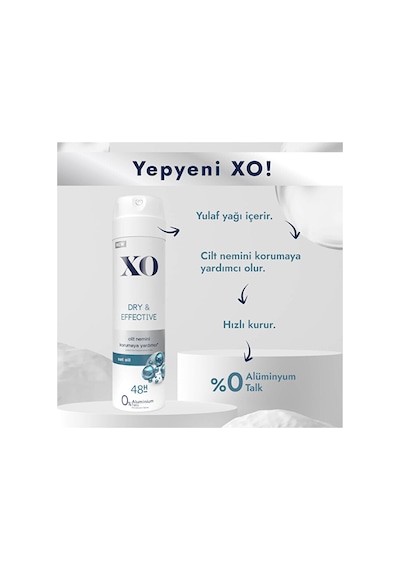 Xo Deodorant 150ml Women-kadın Dry & Effective 5 Li Set