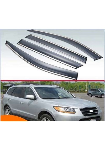 Hyundai Santa Fe 2006 2012 Kromlu Cam Rüzgarlığı
