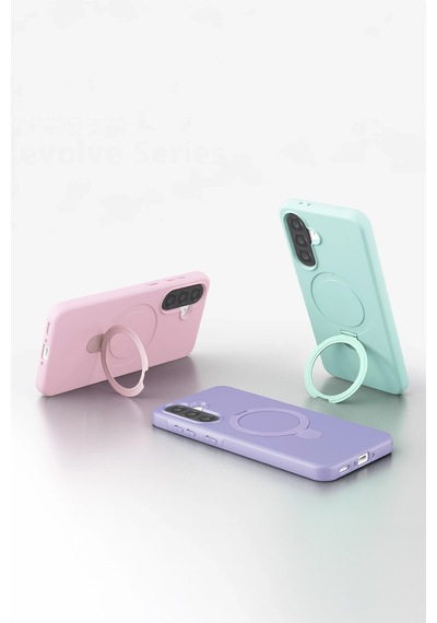 Newface - 161 - Samsung Galaxy Uyumlu A17 5g Regal Magsafe Standlı Kapak - Glblseme - - Lila Diğer