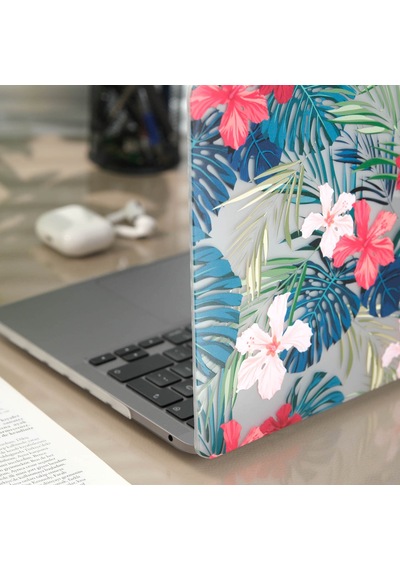 Macbook Pro Kılıf 15 İnç Flower01nl Touchbarlı 15" Pro A1707 A1990 İle Uyumlu Sarı