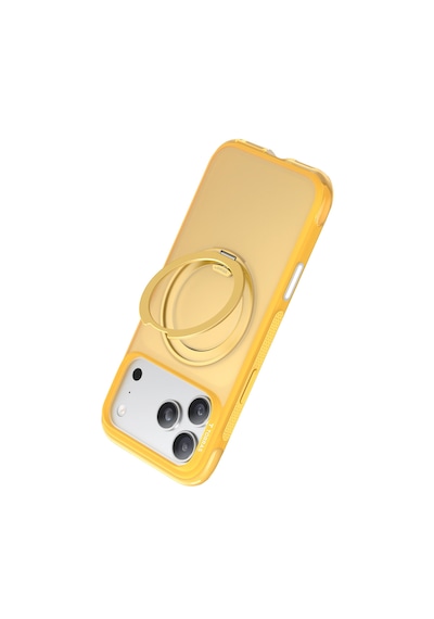 Torras Apple iPhone 17 Pro / 18 Pro Uyumlu Ostand R Air Magsafe Kapak Sarı