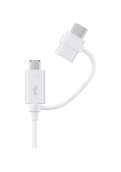 Samsung Uyumlu EP-DG930DWEGWW Micro USB & Type-C Şarj Kablosu 1.5 M Beyaz