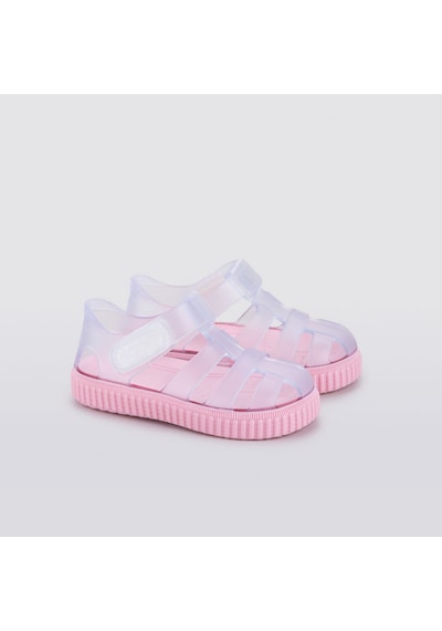 Igor Nico Cristal Kız Çocuk Şeffaf Pembe Sandalet S10290-010 Beyaz - Pembe