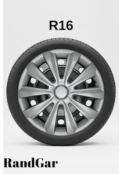 Daewoo 16 İnç Jant Kapağı 4 Adet Gri G119 Rand