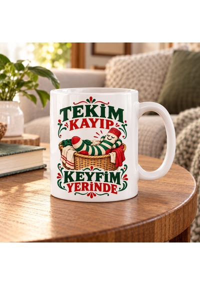 Bezos Çorap Diplomasisi Tasarımlı Porselen Kupa - Model 862 Krt