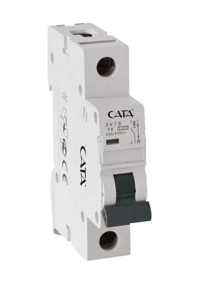 OTOMATİK SİGORTA 1X2 AMPER 4,5KA C TİPİ OTOMAT CATA (2 ADET PAKET