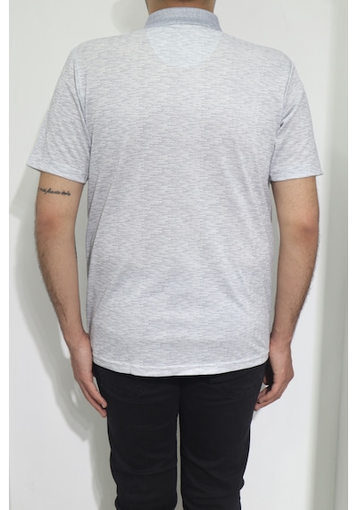 Santa Dmctekstil Erkek Kendinden Desenli Klasik Rahat Kalıp Tek Cepli Polo Yakalı T-shirt Gri Santa Dmctekstil Erkek Kendinden Desenli Klasik Rahat Kalıp Tek Cepli Polo Yakalı T-shirt Gri