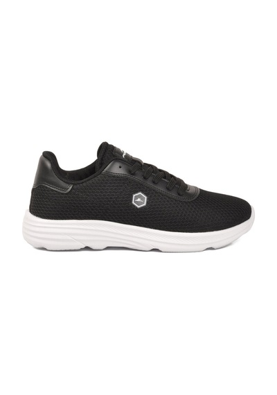 Walkway Siyah-beyaz Fileli Hafif Esnek Unisex Spor Ayakkabı 26102 M Siyah - Beyaz