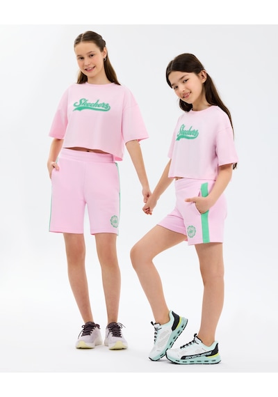 Skechers G Lw Fleece Sweat Short Büyük Kız Çocuk Lightpink Eşofman Altı Sk2610032-0098 Pembe
