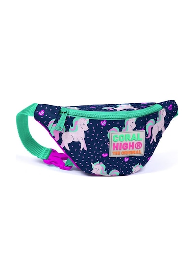 Coral High Kids Bel Çantası Unicorn Desenli - Lacivert - Kız Çocu N11.10054 Lacivert