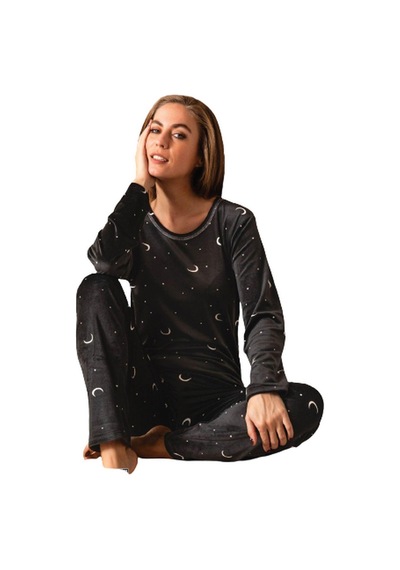 Sude Kadın Kışlık Kadife Pijama Takımı 533- 1 Adet 001