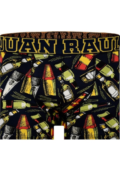 Munivy Juan Raul Kokteyl Desenli Siyah Rahat Erkek Boxer Siyah