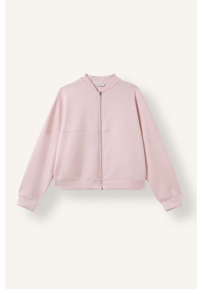 Defacto Kolej Yaka Bomber Modal Hırka F1025ax26aupn38 Pembe-pn38