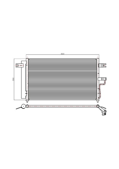 Oris Klima Kondenseri Accent Admire 1.5 Crdi 03-06 615x352x16 Orıs Chy800016 9760625800