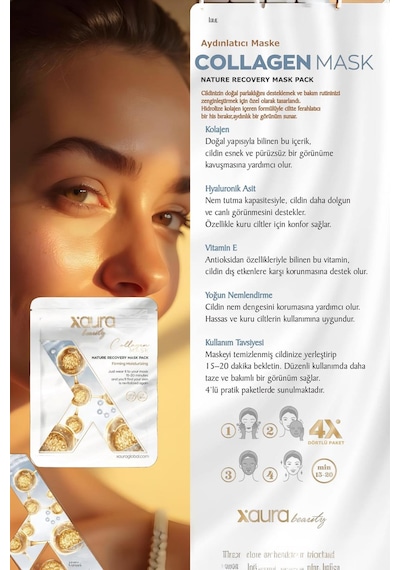 Xaura Global Collagen Mask 4'lü Paket