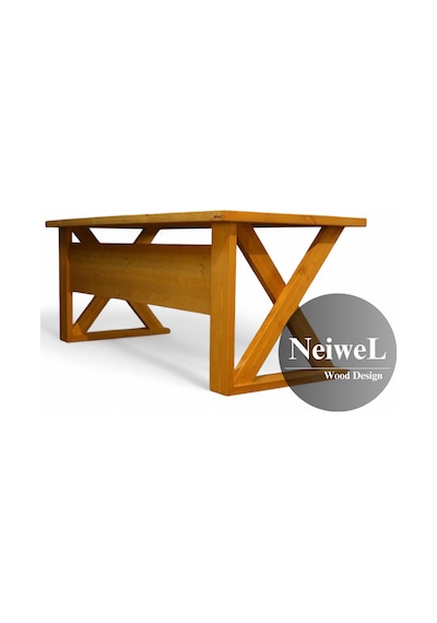 Neiwel Ares X Ahşap Ofis Ve Çalışma Masası x 80 x 240 Açık Ceviz