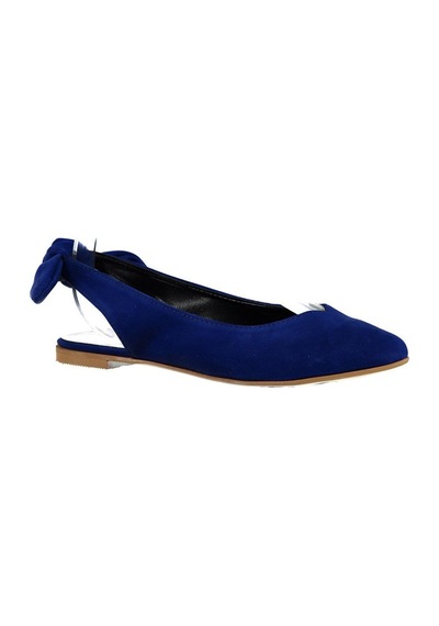 Fox Shoes Saks Mavi Kadın Babet D726495302 Saks Saks Mavi