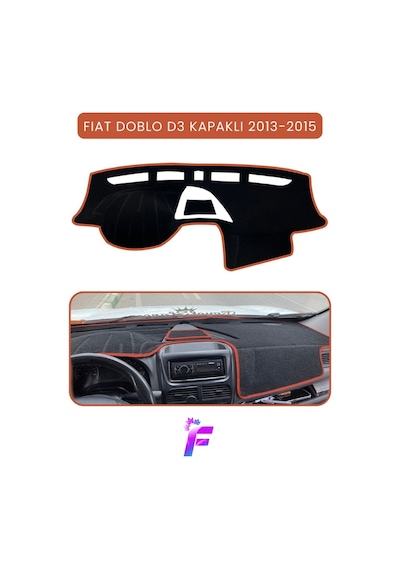 Fıat Doblo D3 2013-2015 Kapaklı Uyumlu Torpido Örtüsü Araca Özel Üretim Kolay Montaj Tb10