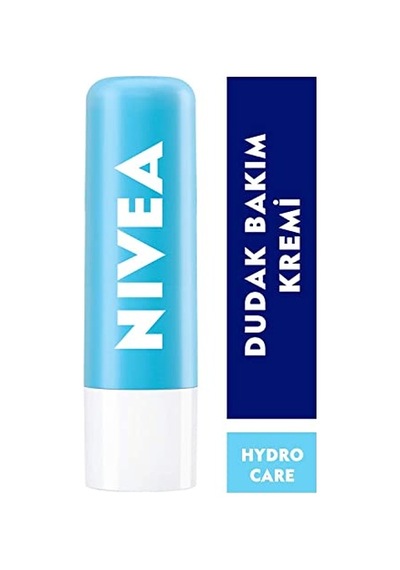 Nıvea Hydro Care Dudak Bakım Kremi, 24 Saat Nem, Aloe Vera, Saf Su Ve Doğal Yağlar, Spf 15, Gün Boyu Dudak Bakımı 4,8g