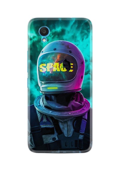 Alcatel 1 2022 Kılıf Resimli Desenli Silikon Platinium Series Space 1854