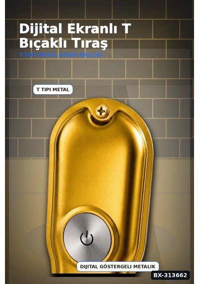 T Bıçaklı Saç Sakal Kesme Makinesi 120 Dakika Kullanım 3 Tarak Usb Şarjlı Profesyonel Bx-313662