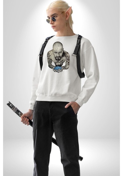 Breaking Bad Kadın Erkek Beyaz Sweatshirt Beyaz